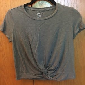 Aerie Knotted Short Sleeve Tee
